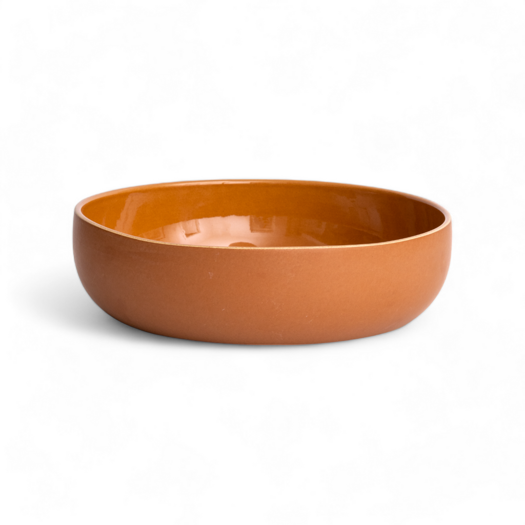 Shallow Stoneware Serving Bowl 60 Oz