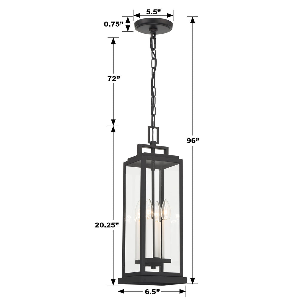 Aspen 4 Light Outdoor Pendant