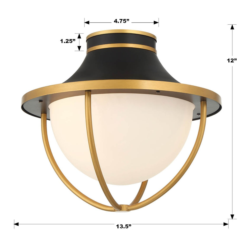 Atlas 2 Light Outdoor Semi Flush