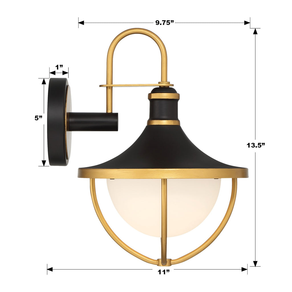 Atlas 1 Light Outdoor Sconce