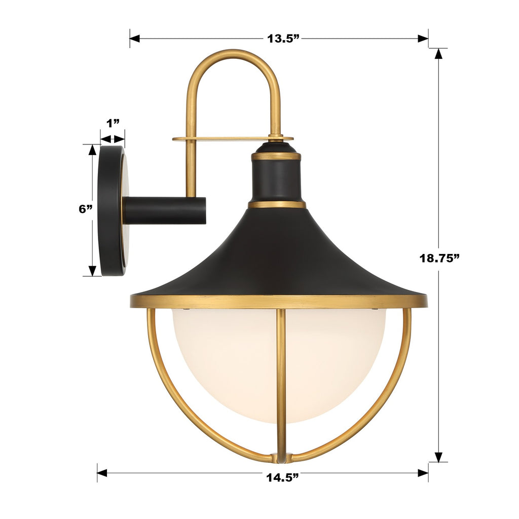 Atlas 3 Light Outdoor Sconce