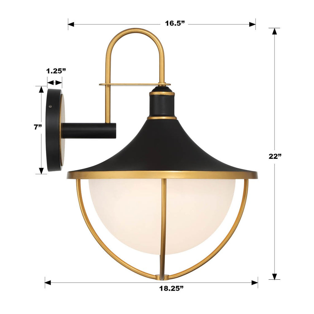 Atlas 3 Light Outdoor Sconce