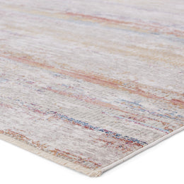 Vibe by Jaipur Living Alzea Abstract Light Gray/ Multicolor Runner Rug