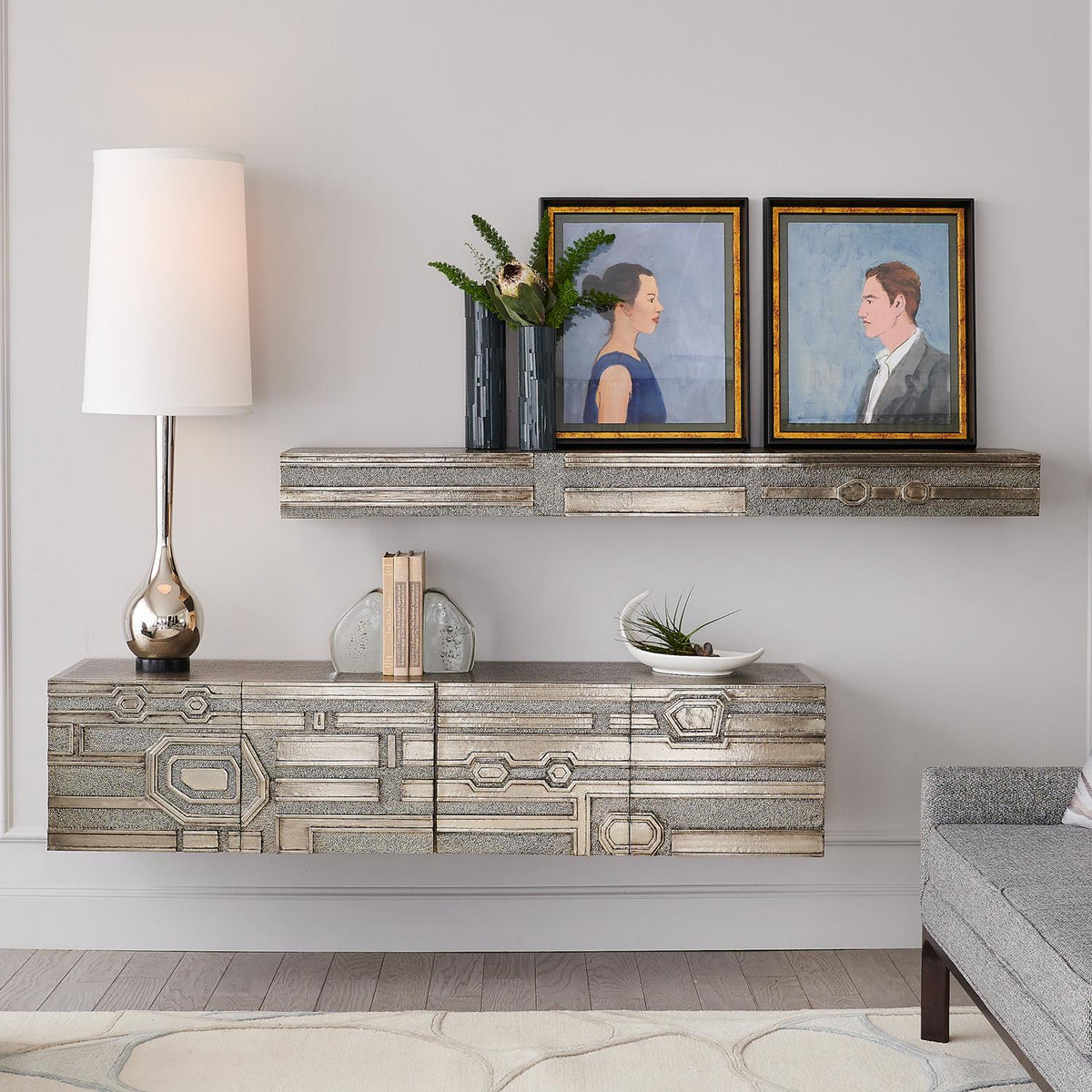 Kitchen Shelf Abstract Abstract Block Floating Shelves