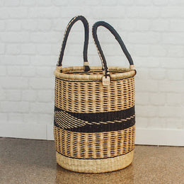 Bolga Baskets Laundry Hamper Natural Palette