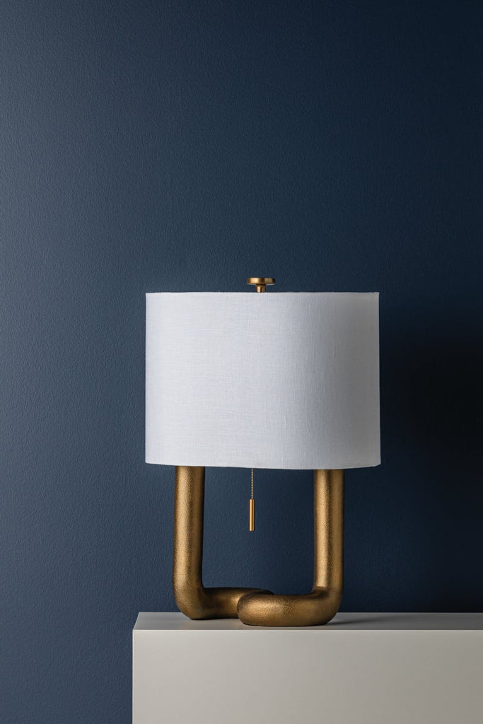 Armonk Table Lamp, Aged Brass