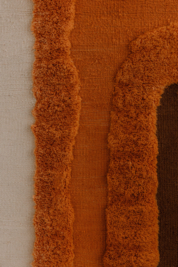 Wool Wall Weaving Orange