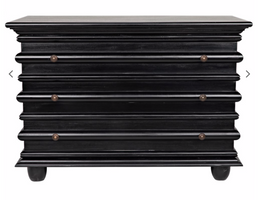 Ascona Small Chest, Hand Rubbed Black