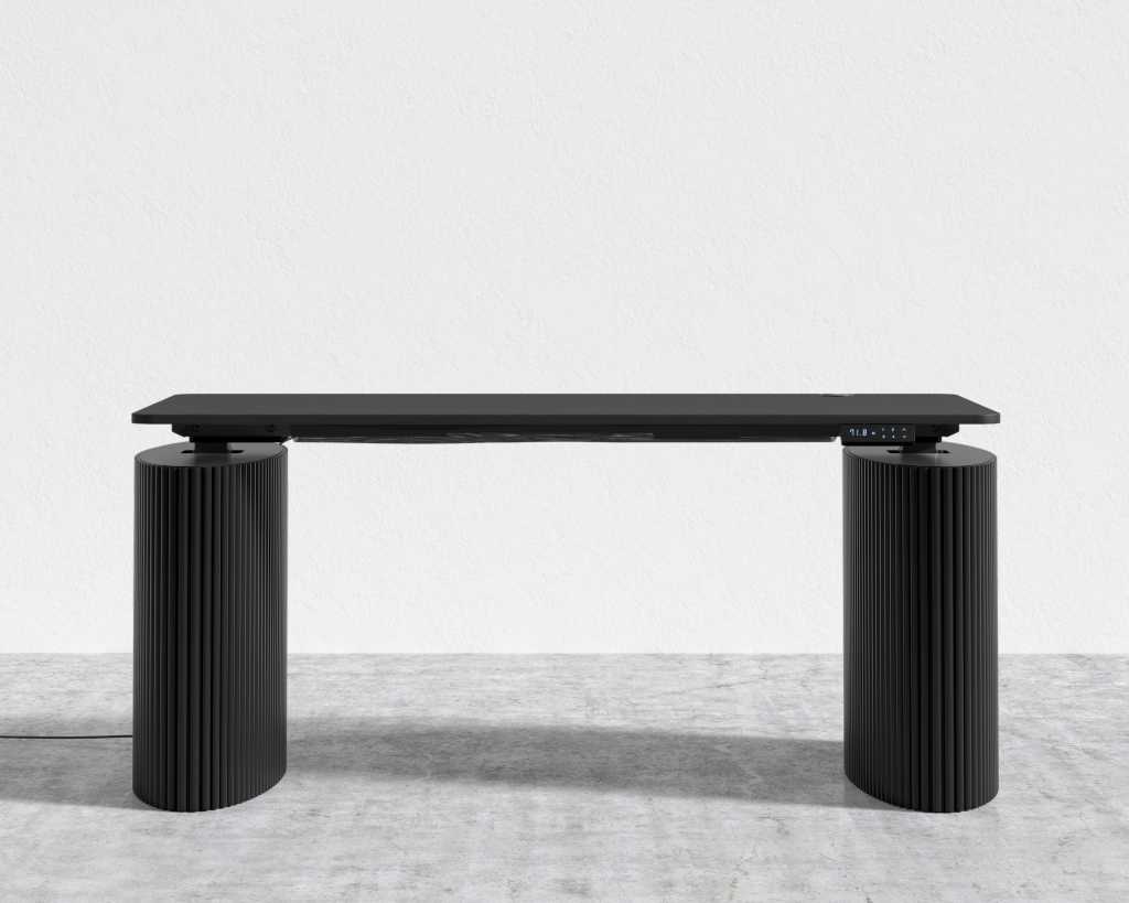 Athena Standing Desk Black Ebony