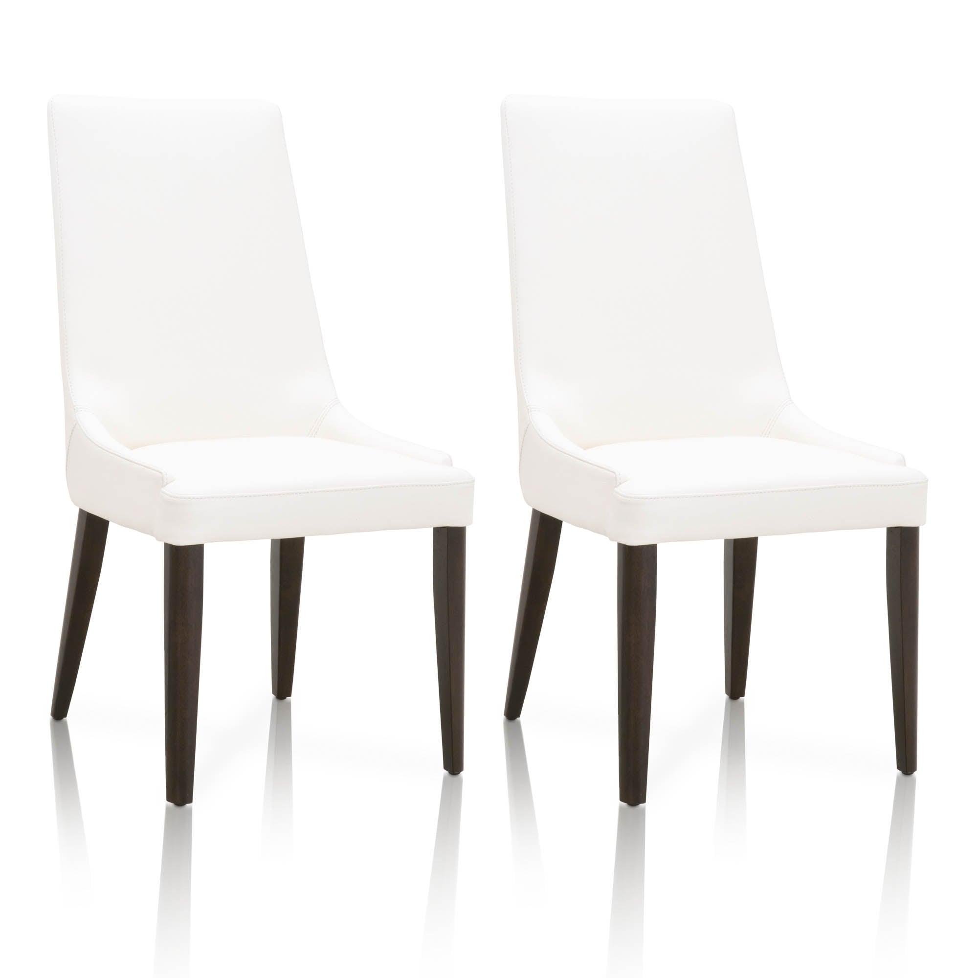 Aurora Dining Chair, Set of 2, Alabaster Dark Wenge