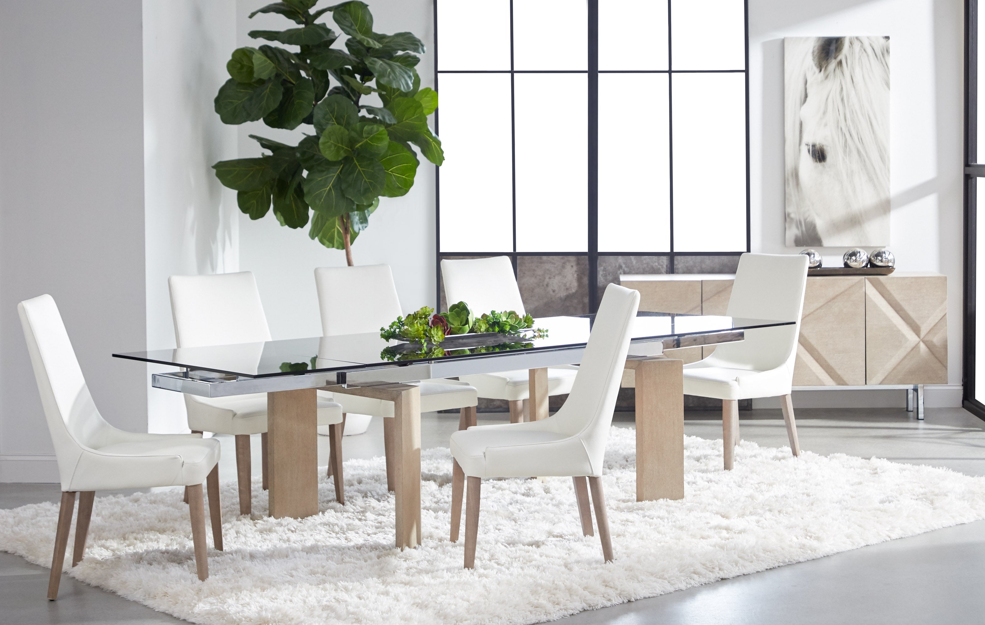 Aurora Dining Chair, Set of 2, Alabaster Natural Grey