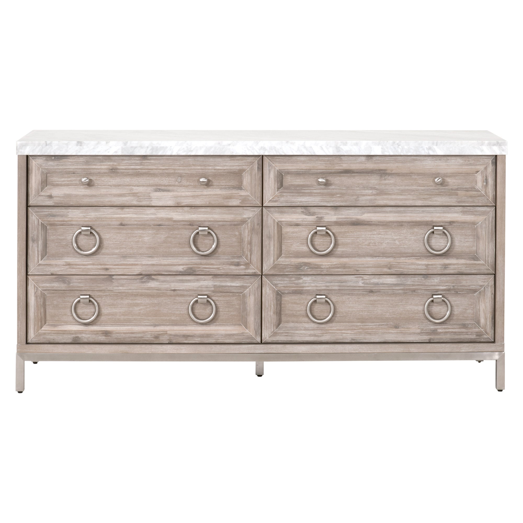 Azure Carrera 6-Drawer Double Dresser - Essentials For Living Azure Carrera 6-Drawer Double Dresser - Essentials For Living
