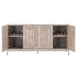 Azure Carrera Media Sideboard, Natural Grey