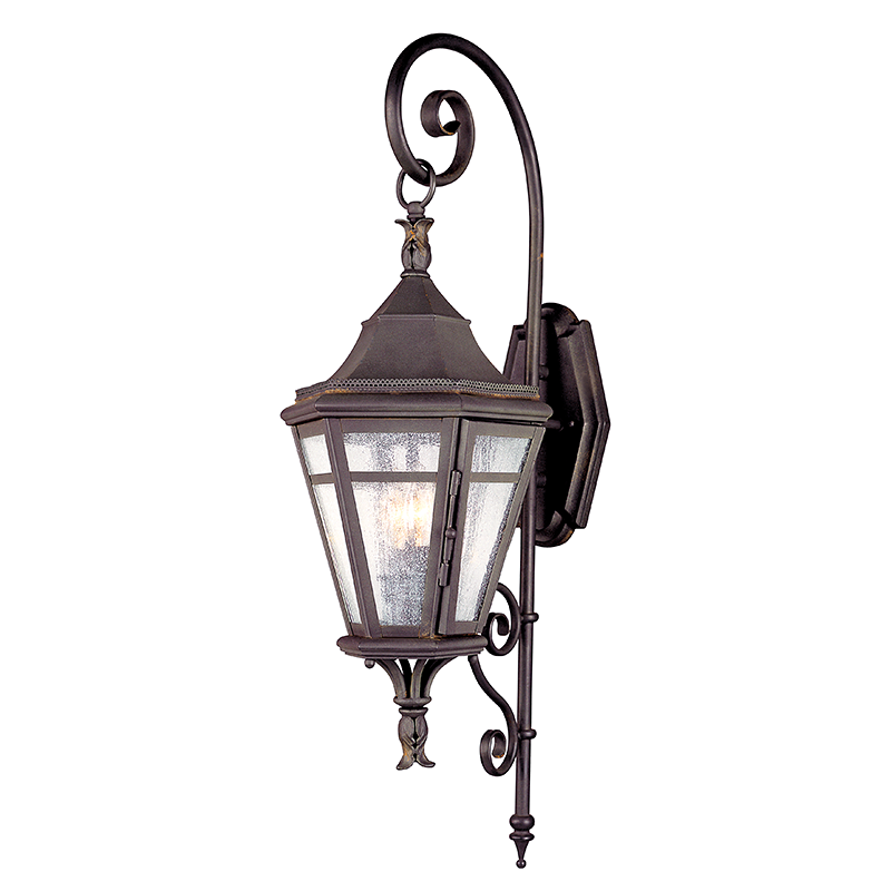 Morgan Hill Lantern 30" - Natural Rust