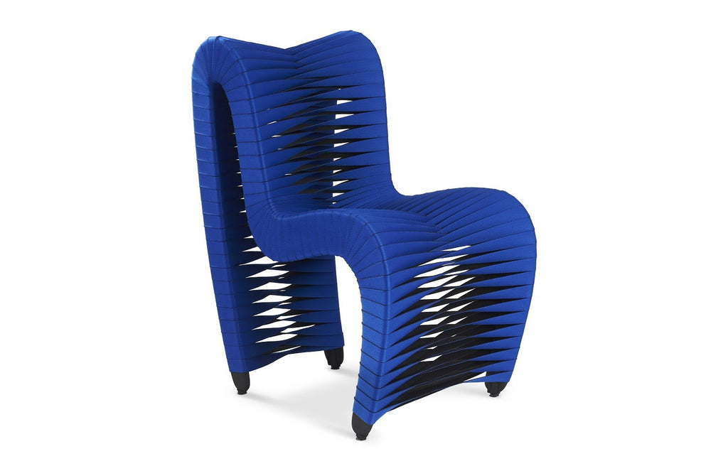 Seat Belt Dining Chair, Blue/Black