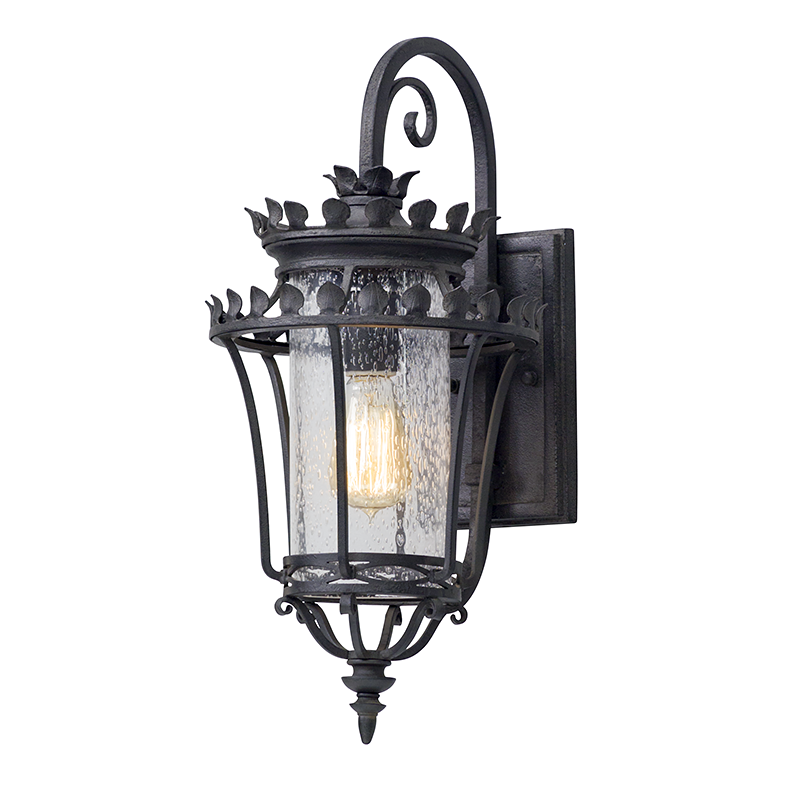 Greystone Lantern 19" - Forged Iron