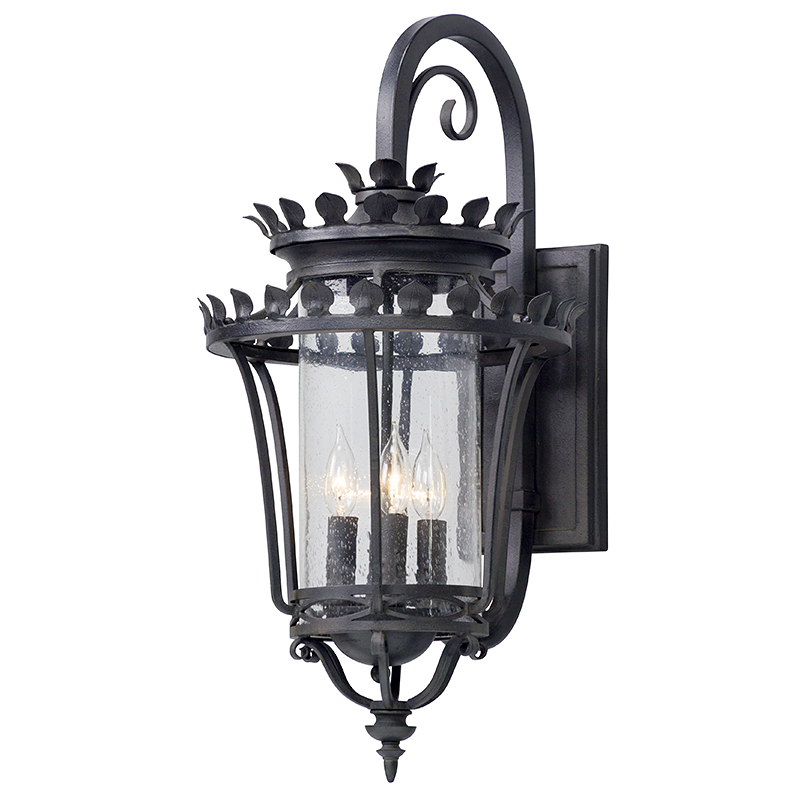 Greystone Lantern 26" - Forged Iron