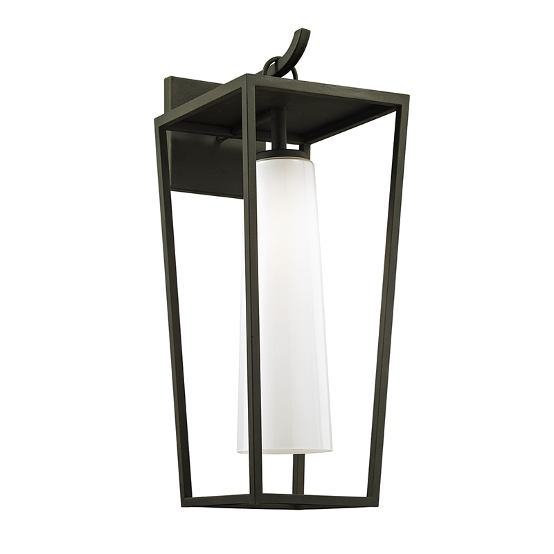 Mission Beach Lantern 23" - Textured Black