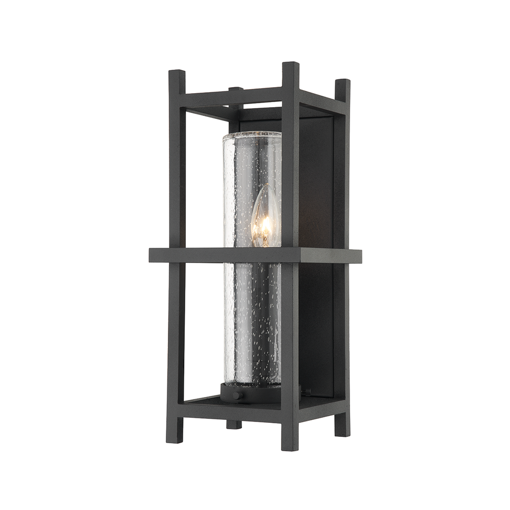 Carlo 1 Light Wall Sconce - Iron And Steel