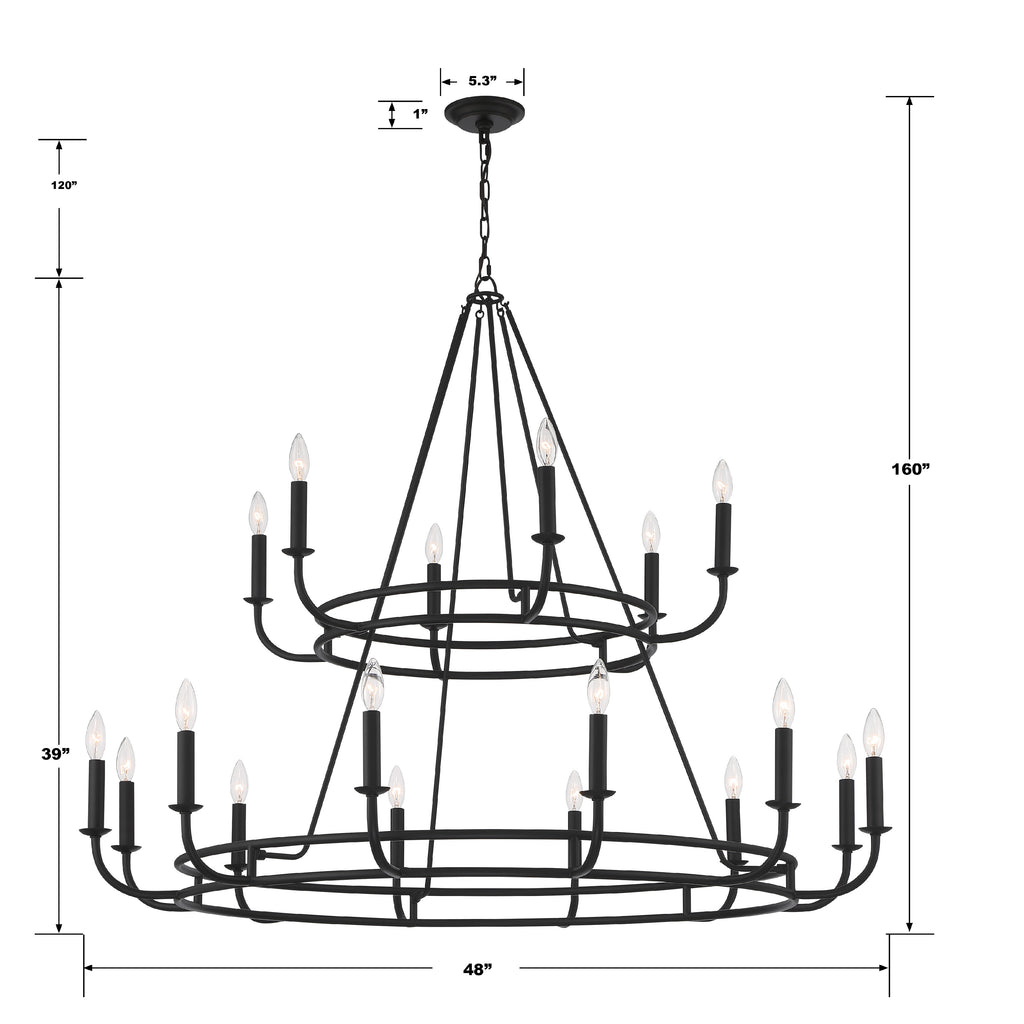 Bailey 18 Light Chandelier