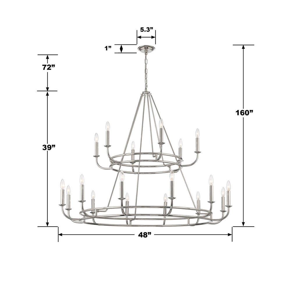 Bailey 18 Light Chandelier