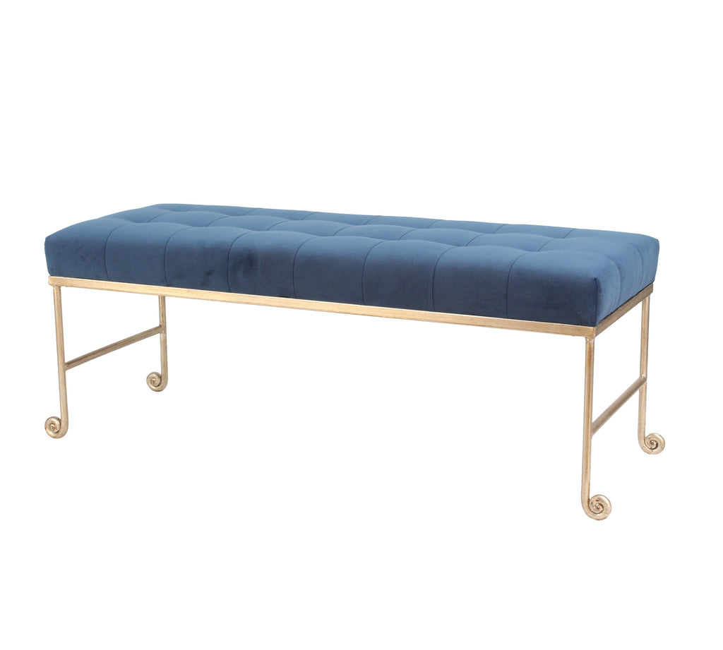 Justin Bench, Navy Velvet