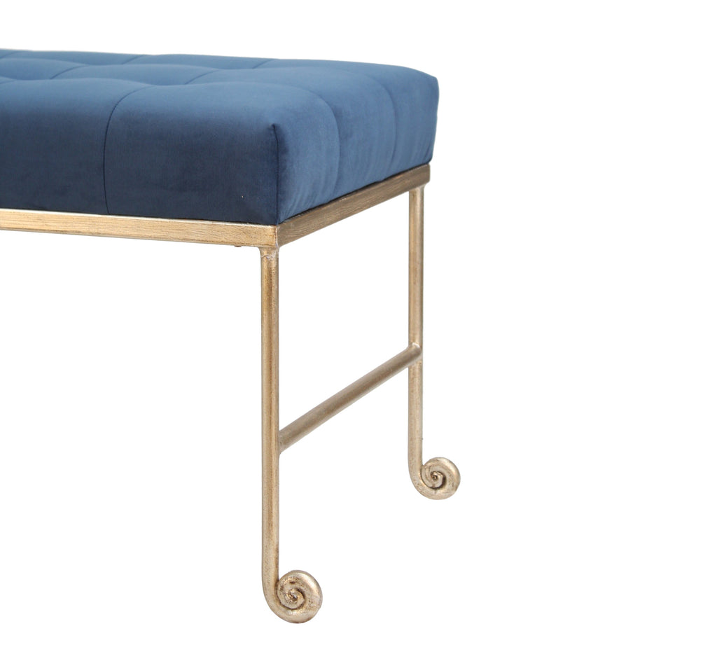 Justin Bench, Navy Velvet