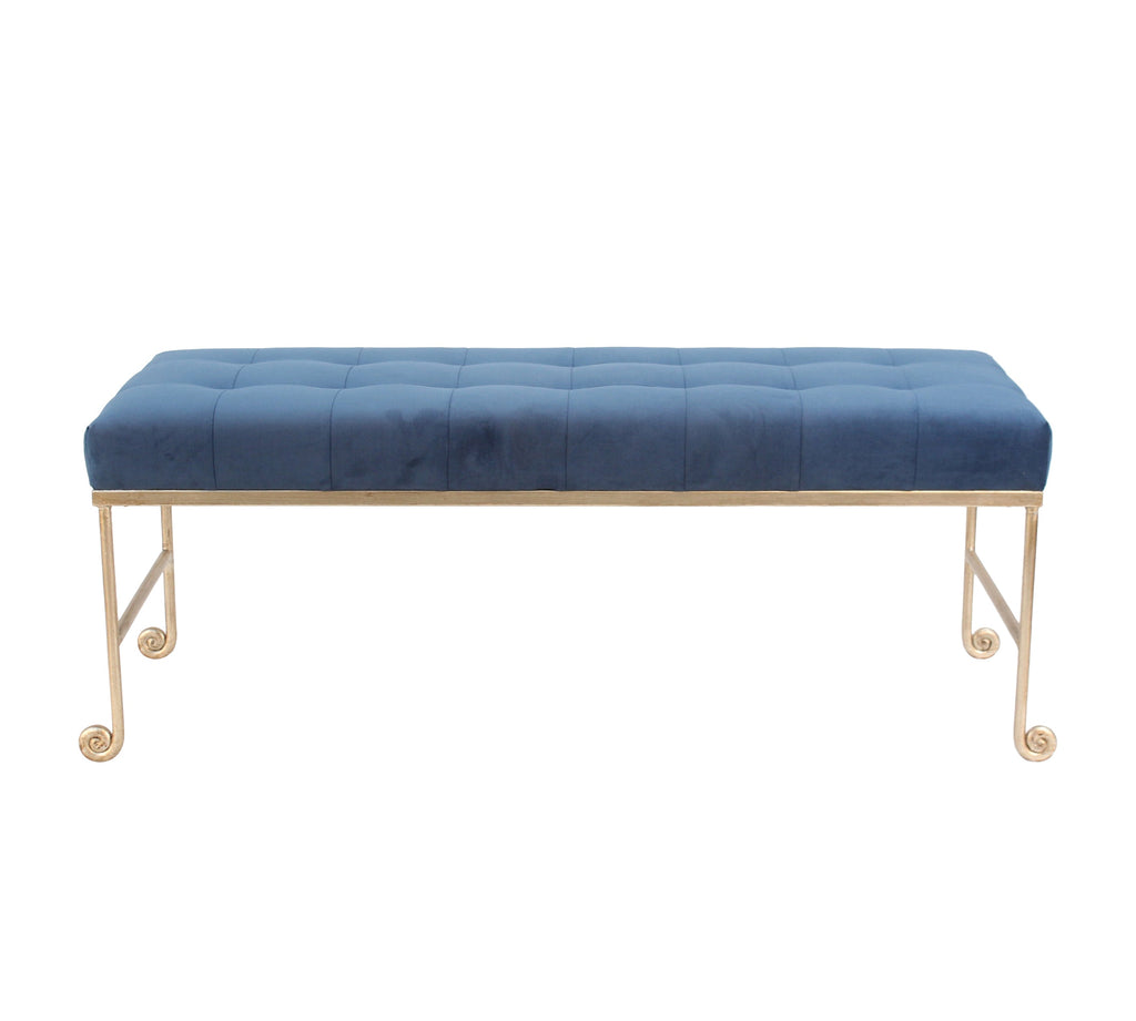 Justin Bench, Navy Velvet