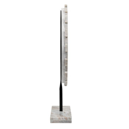 Raquel Sculpture Marble and Iron - Cream and Black