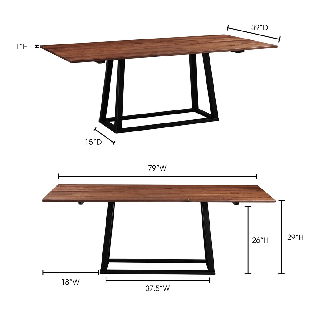 Tri-Mesa Dining Table