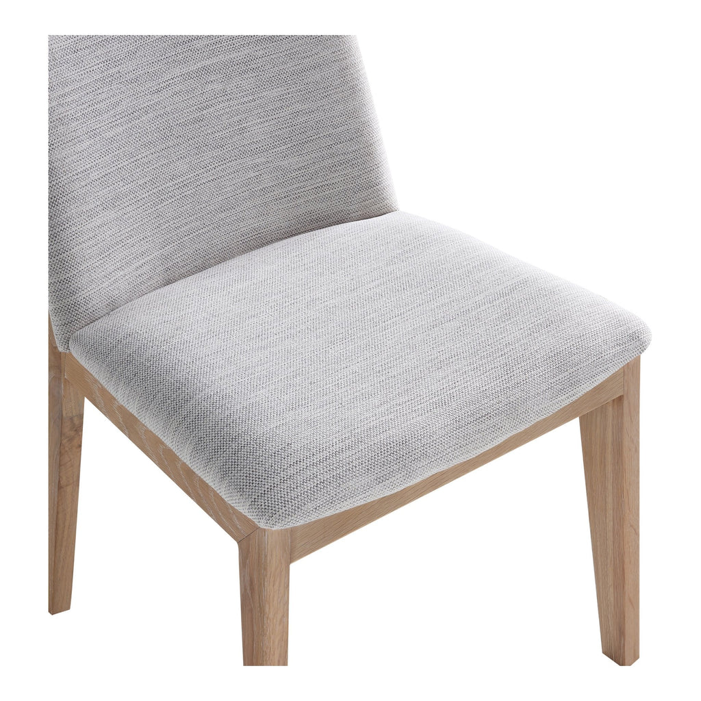 Deco Oak Dining Chair, Grey, Set of 2