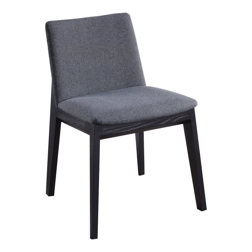 Deco Dining Chair, Charcoal grey, Set of 2