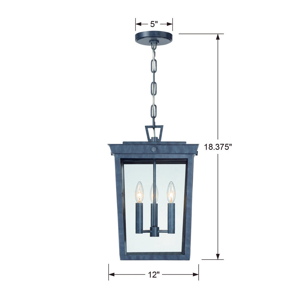 Belmont 3 Light Outdoor Pendant