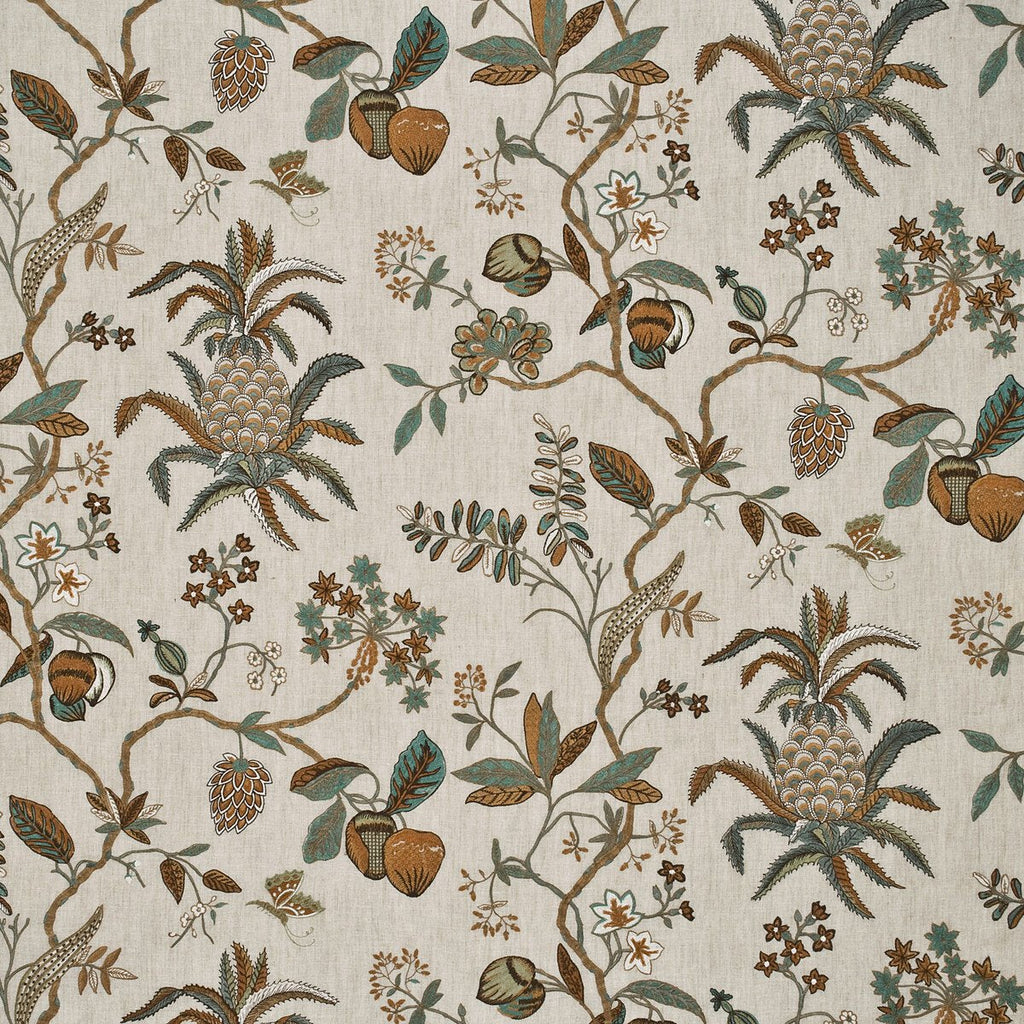 Exotic Pineapple Linen - Sage/Dove