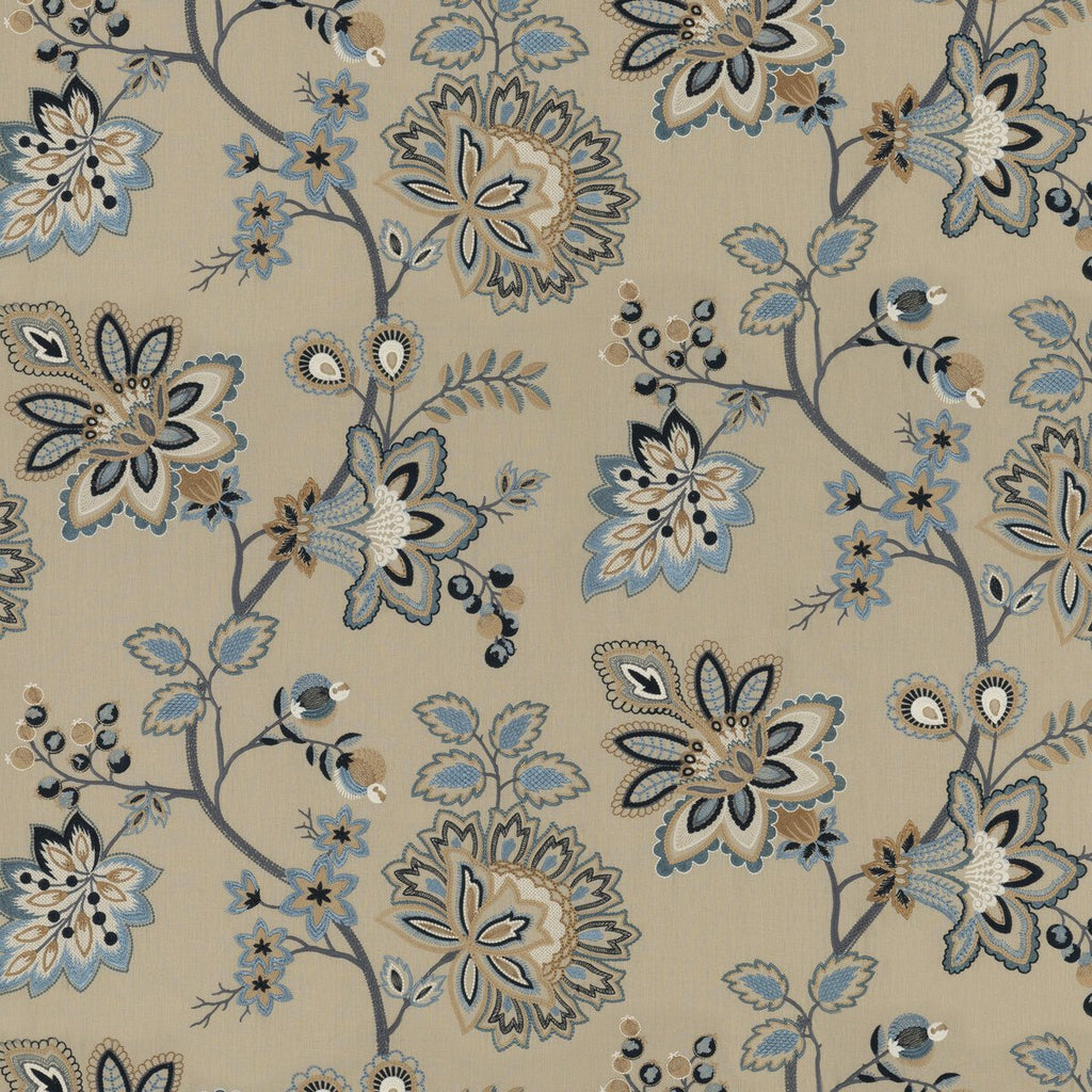 Burford Embroidery - Blue