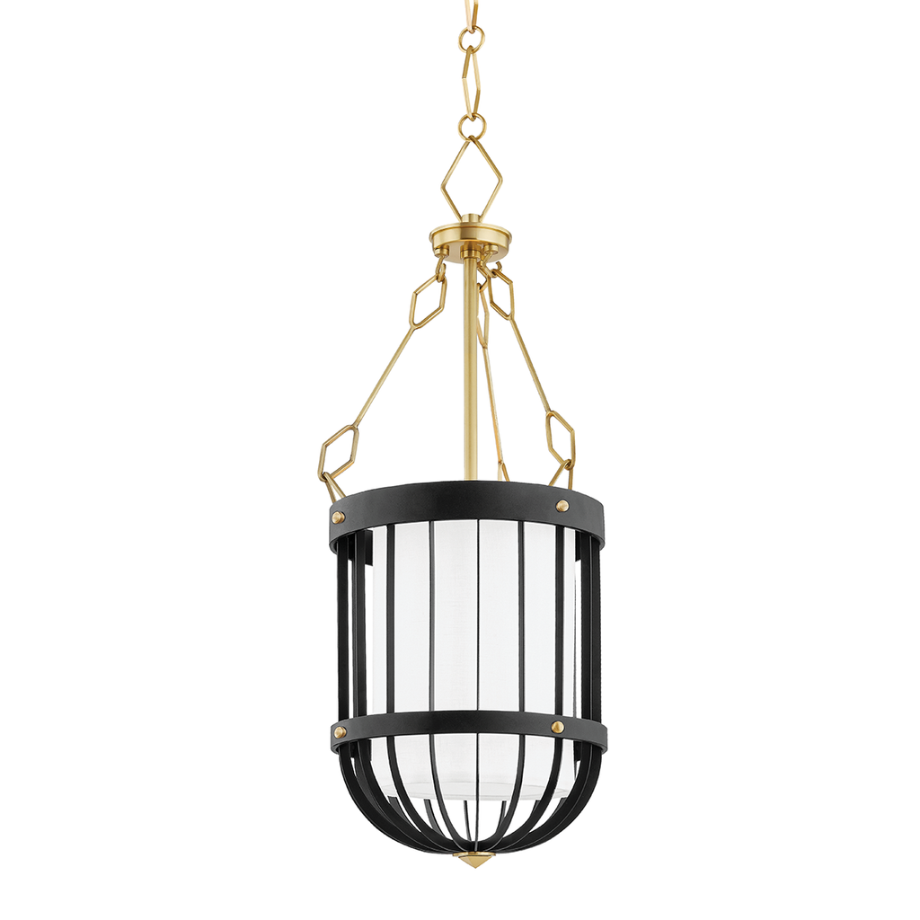 Landon Pendant 26" - Aged Brass/Dusk Black