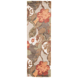 Jaipur Living Petal Pusher Handmade Floral Light Gray/ Multicolor Runner Rug