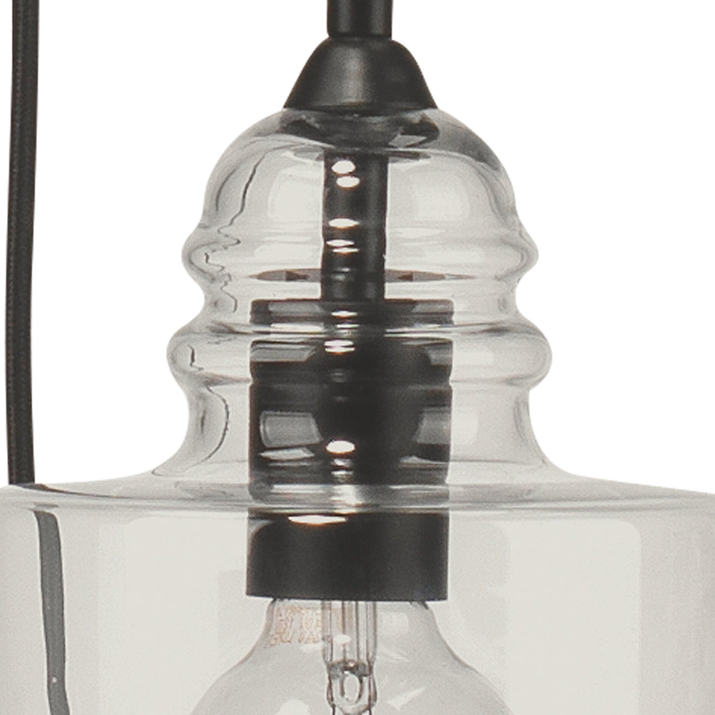 5 Light Pendant-Clear