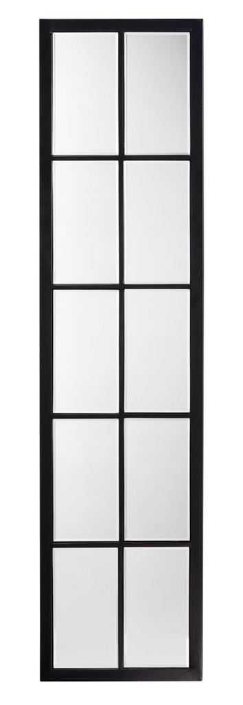 Linear Metal Grid Mirror-Black