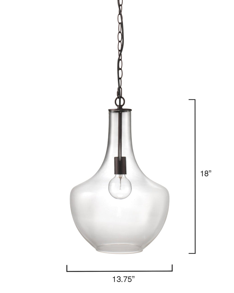 Sutton Pendant-Clear