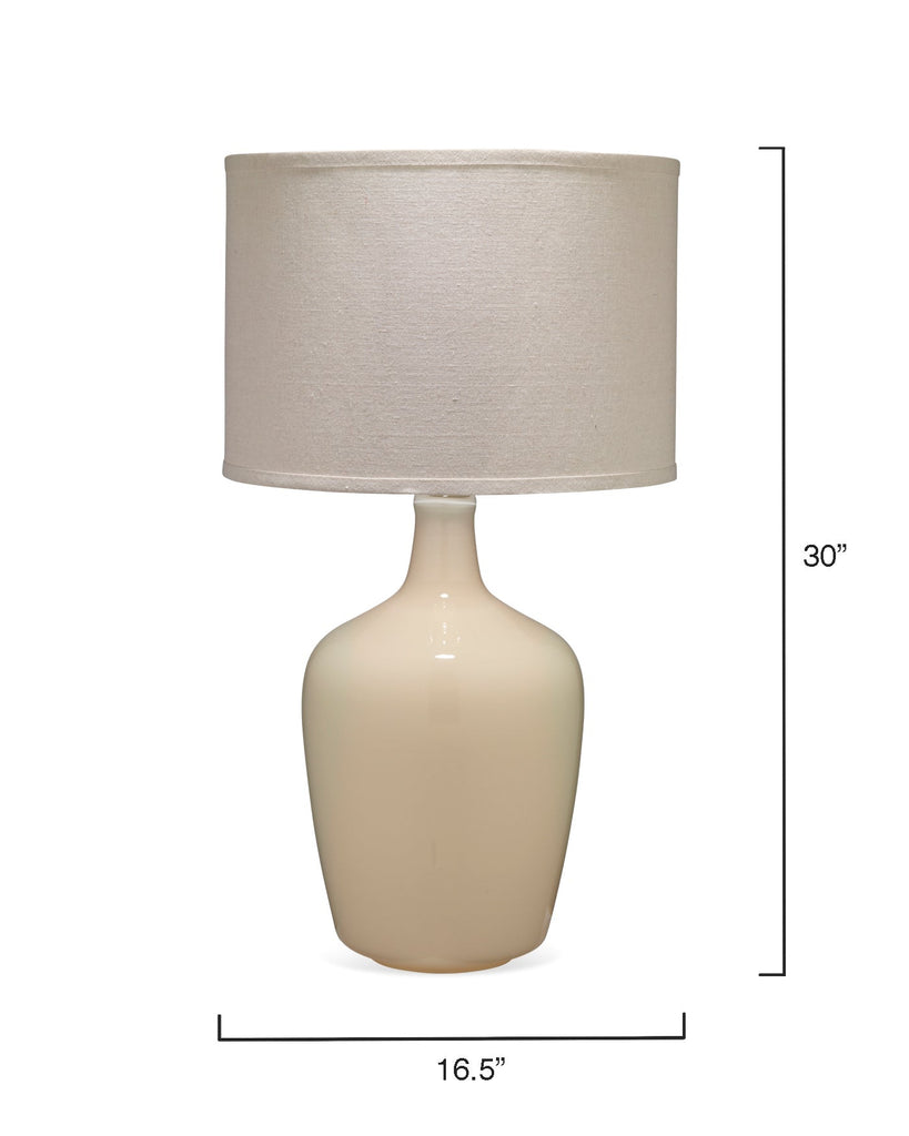 Plum Jar Table Lamp-Cream