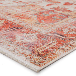 Jaipur Living Rhoda Medallion Orange/ Ivory Runner Rug