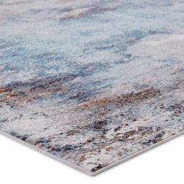 Vibe by Jaipur Living Comet Abstract Blue/ Brown Runner Rug