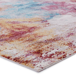 Vibe by Jaipur Living Comet Abstract Multicolor/ Red Runner Rug