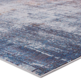 Vibe by Jaipur Living Donati Abstract Blue/ Orange Runner Rug