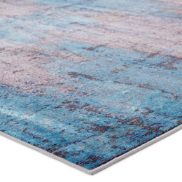 Vibe by Jaipur Living Hoku Abstract Blue/ Brown Runner Rug