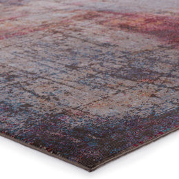 Vibe by Jaipur Living Hoku Abstract Magenta/ Gray Runner Rug