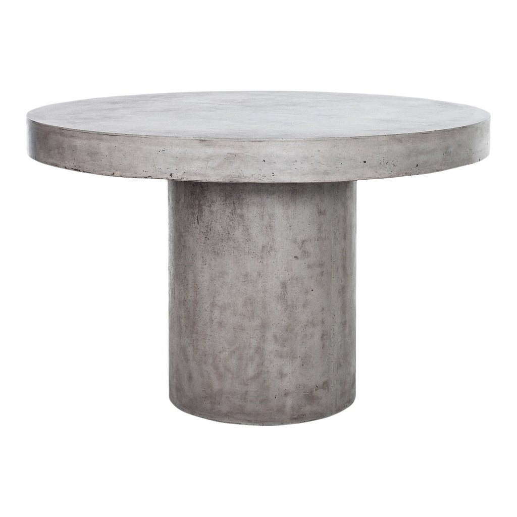 Cassius Round Outdoor Dining Table, Grey