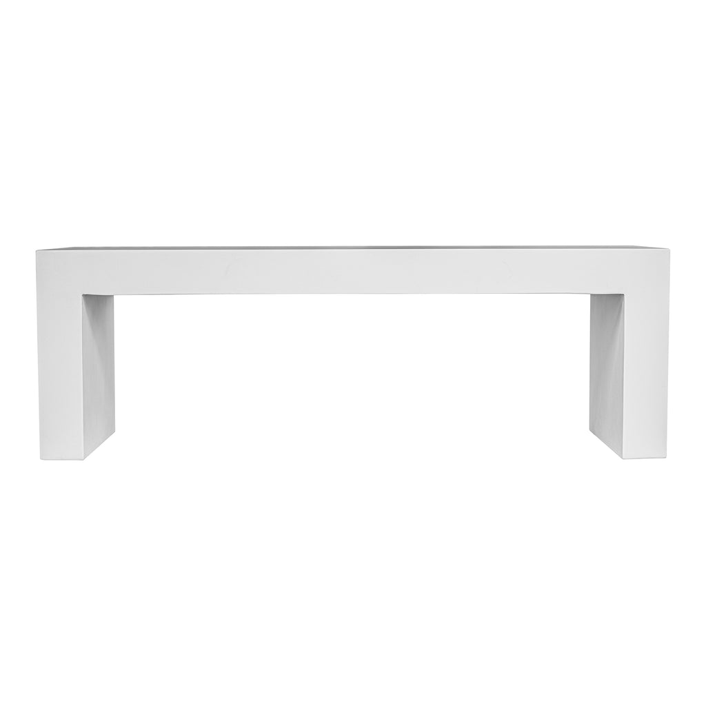 Lazarus Outdoor Bench White