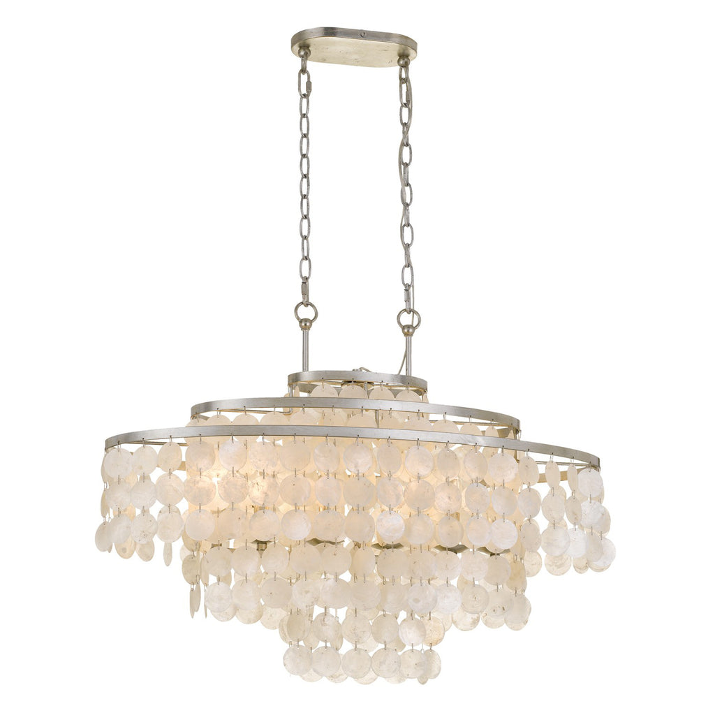 Brielle 6 Light Linear Oval Chandelier